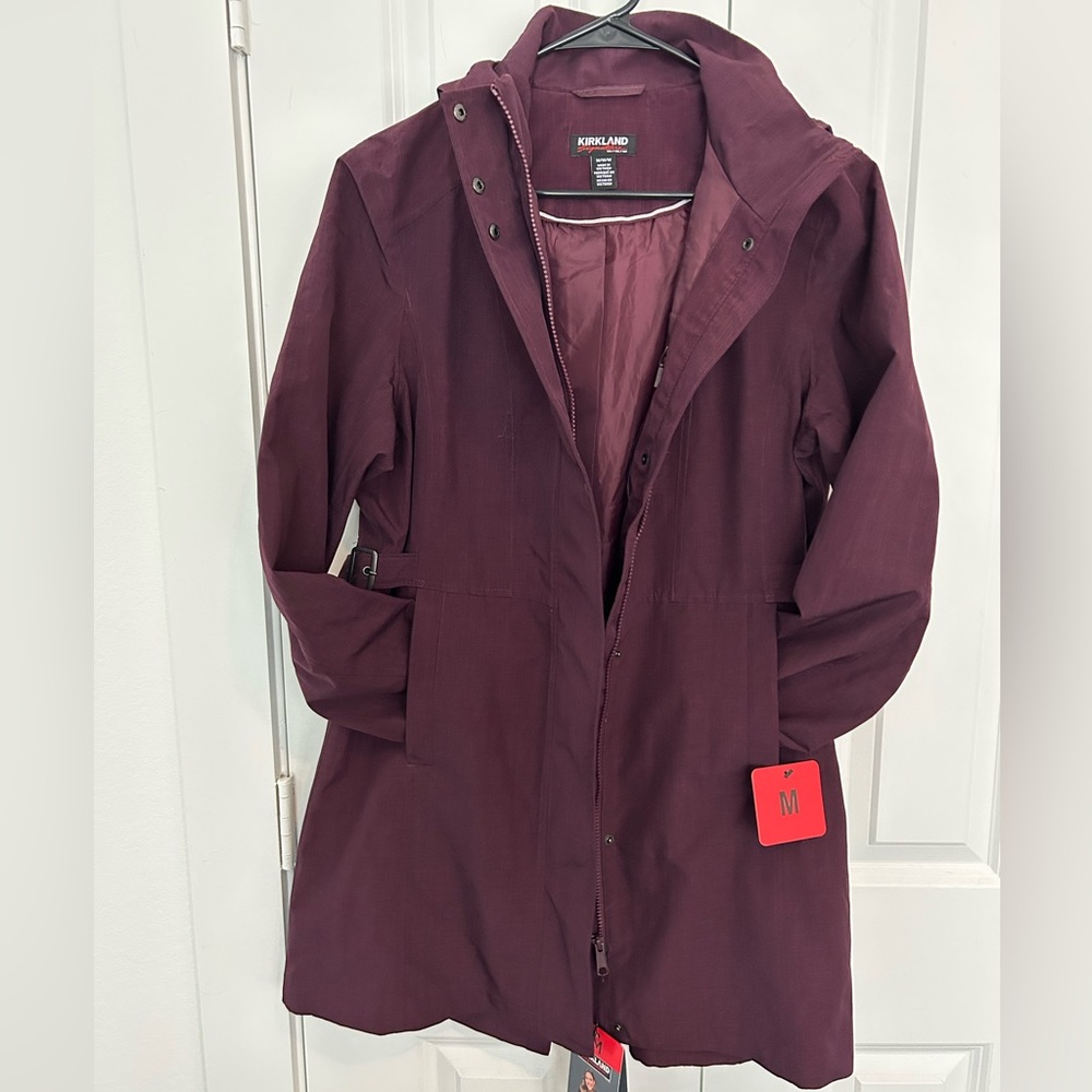 Kirklands heavy duty maroon raincoat